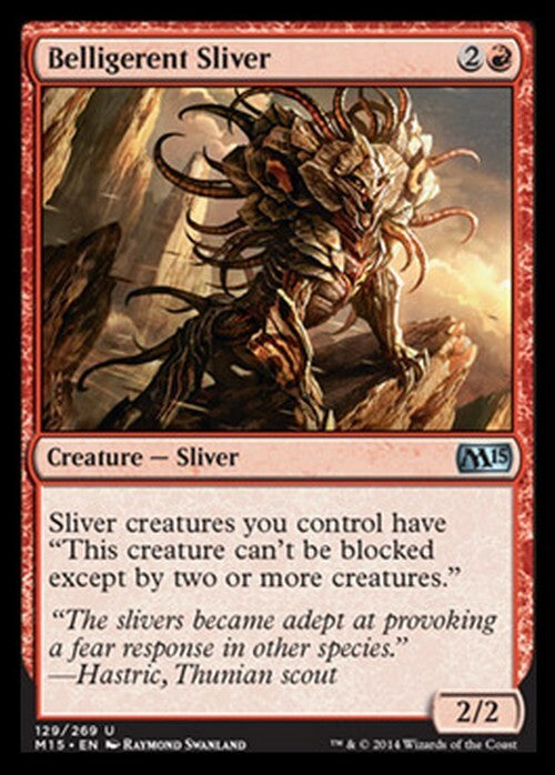 Belligerent Sliver ~ Magic 2015 [ Excellent ] [ Magic MTG ]