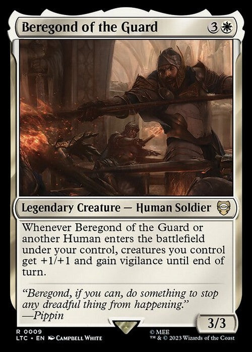 Beregond of the Guard ~ Commander: The Lord of the Rings [ NM ] [ Magic MTG ]