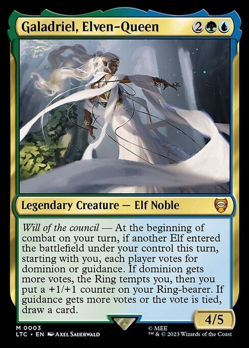 Galadriel, Elven-Queen ~ Commander: The Lord of the Rings [ NM ] [ Magic MTG ]
