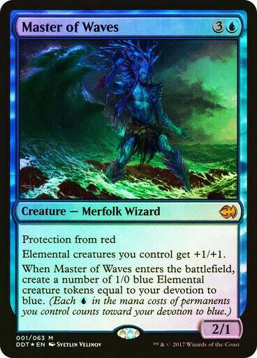 FOIL Master of Waves ~ Duel Decks [ NM ] [ Magic MTG ]
