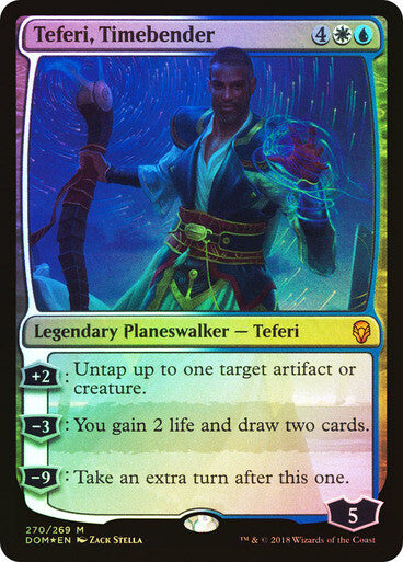 FOIL Teferi, Timebender ~ Dominaria [ Excellent ] [ Magic MTG ]