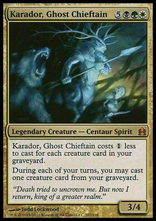 Karador, Ghost Chieftain ~ Commander 2011 [ Excellent+ ] [ Magic MTG ]