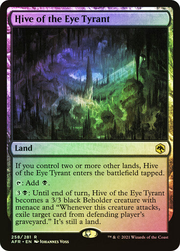 FOIL Hive of the Eye Tyrant ~ Adventures in the Forgotten Realms [ NM] [ MTG ]