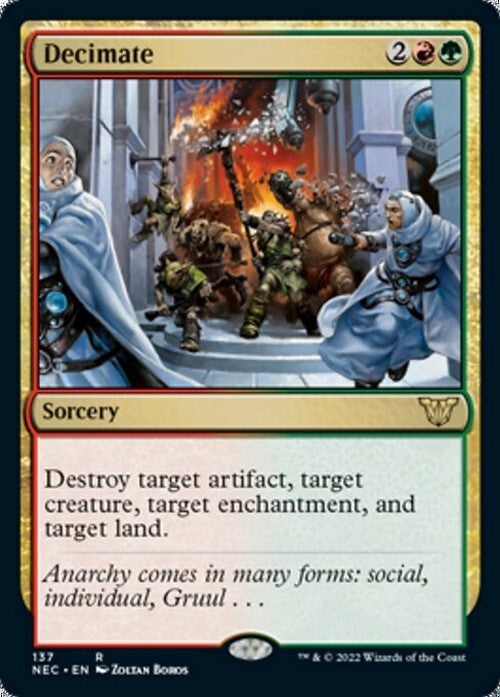 Decimate ~ Commander: Kamigawa: Neon Dynasty [ NM ] [ Magic MTG ]