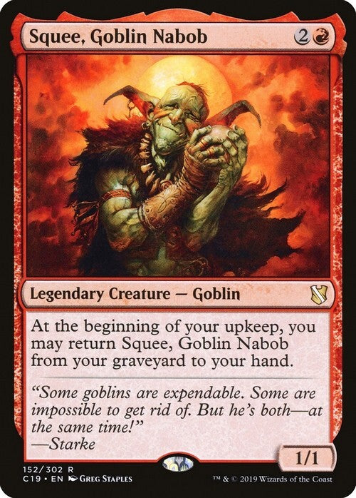 Squee, Goblin Nabob ~ Commander 2019 [ Excellent ] [ Magic MTG ]
