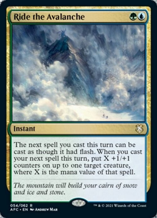 Ride the Avalanche ~ Commander: Adventures in Forgotten Realms [ NM ] [ MTG ]