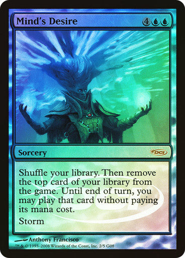 FOIL Mind's Desire ~ Judge Rewards Promos [ Excellent+ ] [ Magic MTG ] - London Magic Traders Ltd
