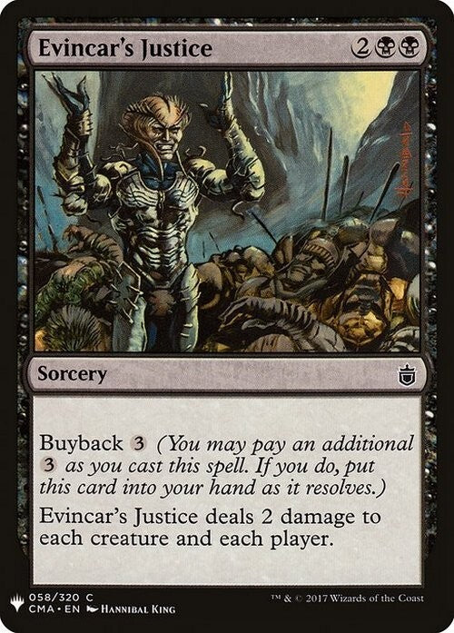 Evincar's Justice ~ Mystery Booster [ NearMint ] [ Magic MTG ]