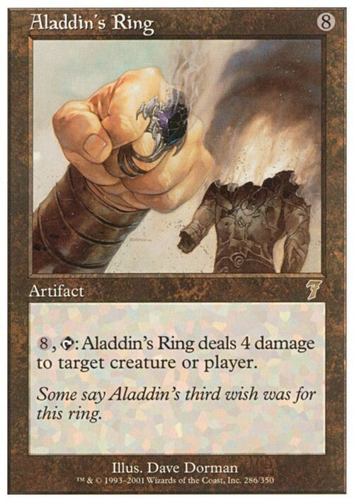 Aladdin's Ring ~ Seventh Edition [ Excellent ] [ Magic MTG ]
