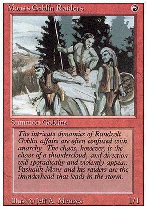 Mons's Goblin Raiders ~ Revised [ Excellent ] [ Magic MTG ]