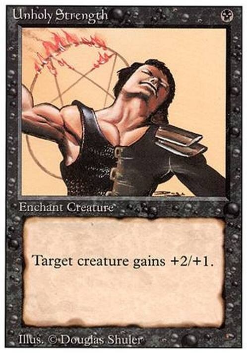 Unholy Strength ~ Revised [ Excellent ] [ Magic MTG ] - London Magic Traders Ltd