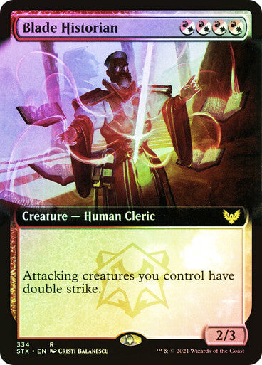 FOIL BORDERLESS Blade Historian ~ Strixhaven [ EX ] [ Magic MTG ]