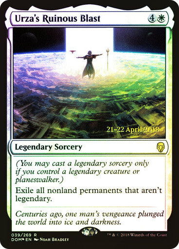 FOIL Urza's Ruinous Blast ~ Prerelease Dominaria [ NearMint ] [ Magic MTG ]