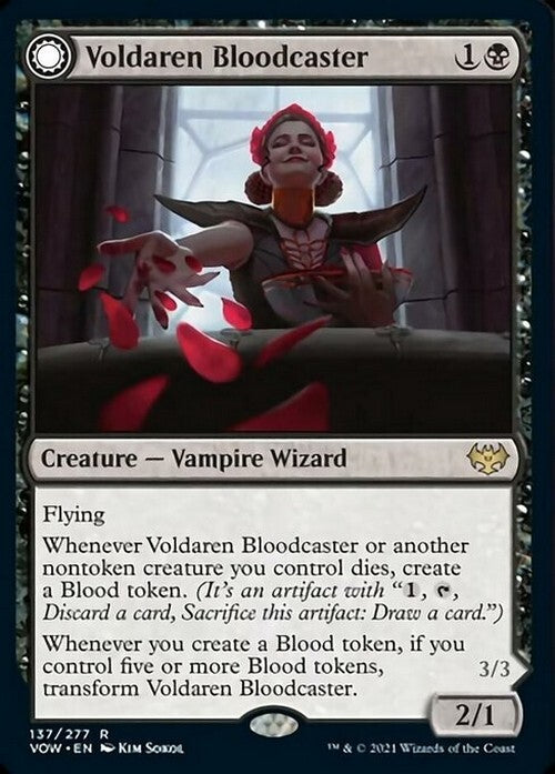 Voldaren Bloodcaster / Bloodbat Summoner ~ Crimson Vow [ NM ] [ Magic MTG ]