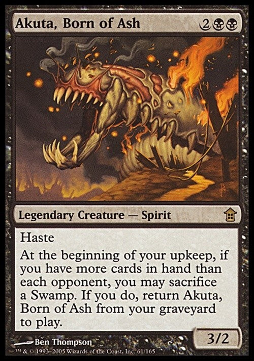 Akuta, Born of Ash ~ Saviors of Kamigawa [ Excellent ] [ Magic MTG ]