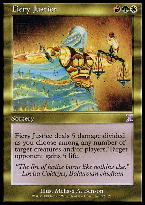 Fiery Justice ~ Time Spiral [ Excellent ] [ Magic MTG ]