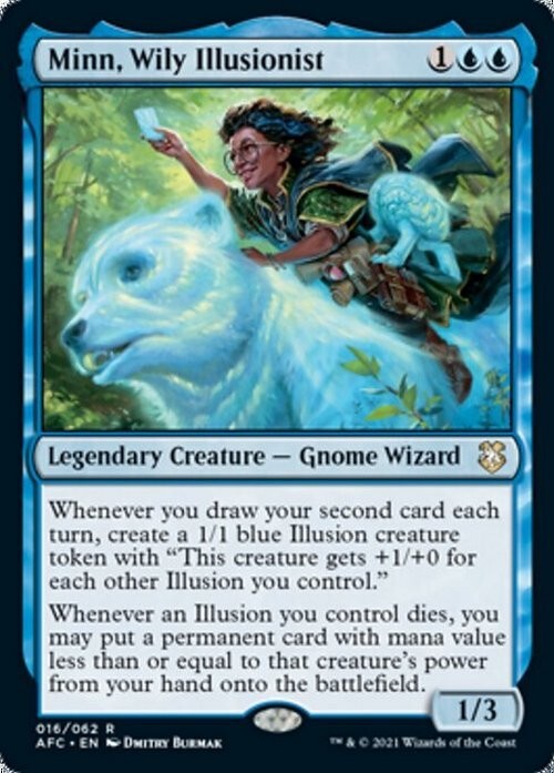 Minn, Wily Illusionist ~ Commander: Adventures in the Forgotten Realms [ NM ]