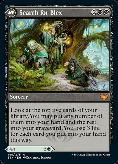 Blex, Vexing Pest / Search for Blex ~ Strixhaven [ Excellent ] [ Magic MTG ] - London Magic Traders Ltd