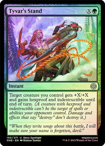 FOIL Tyvar's Stand ~ Phyrexia: All Will Be One [ NearMint ] [ Magic MTG ]
