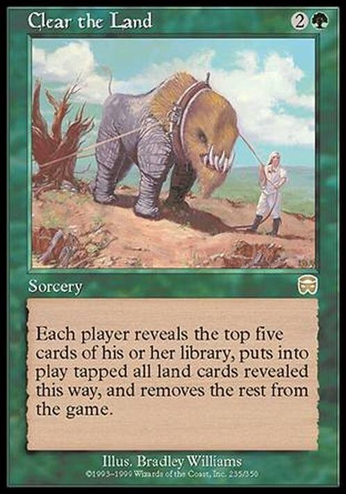 Clear the Land ~ Mercadian Masques [ Excellent ] [ Magic MTG ] - London Magic Traders Ltd