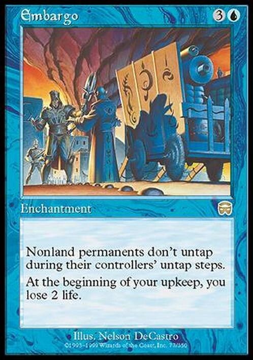 Embargo ~ Mercadian Masques [ Excellent ] [ Magic MTG ]