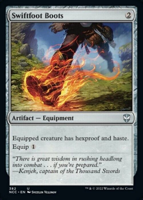 Swiftfoot Boots ~ Commander: Streets of New Capenna [ NM ] [ Magic MTG ] - London Magic Traders Limited