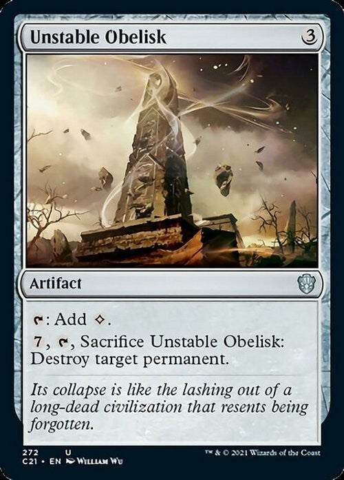 Unstable Obelisk ~ Commander: Strixhaven [ NearMint ] [ Magic MTG ]