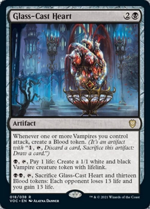 Glass-Cast Heart ~ Commander: Crimson Vow [ NM ] [ Magic MTG ]