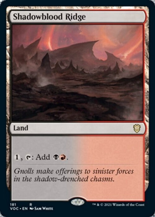 Shadowblood Ridge ~ Commander: Crimson Vow [ NM ] [ Magic MTG ]