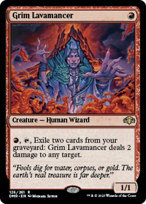 Grim Lavamancer ~ Dominaria Remastered [ NearMint ] [ Magic MTG ]