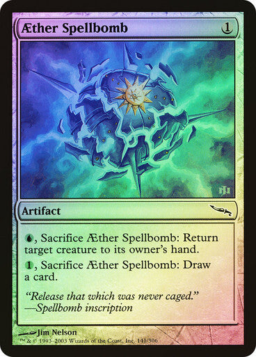 FOIL Aether Spellbomb ~ Mirrodin [ Excellent ] [ Magic MTG ]