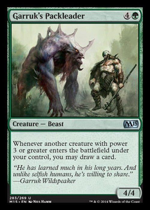 Garruk's Packleader ~ Magic 2015 [ Excellent ] [ Magic MTG ]