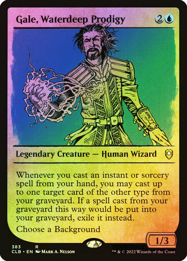FOIL SHOWCASE Gale, Waterdeep Prodigy ~ Commander Legends 2 - London Magic Traders Ltd
