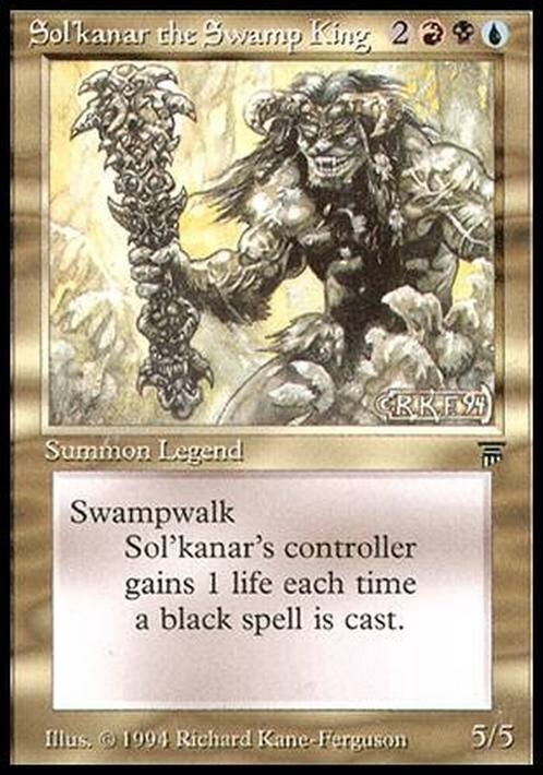Sol'kanar the Swamp King ~ Legends [ Excellent+ ] [ Magic MTG ] - London Magic Traders Ltd