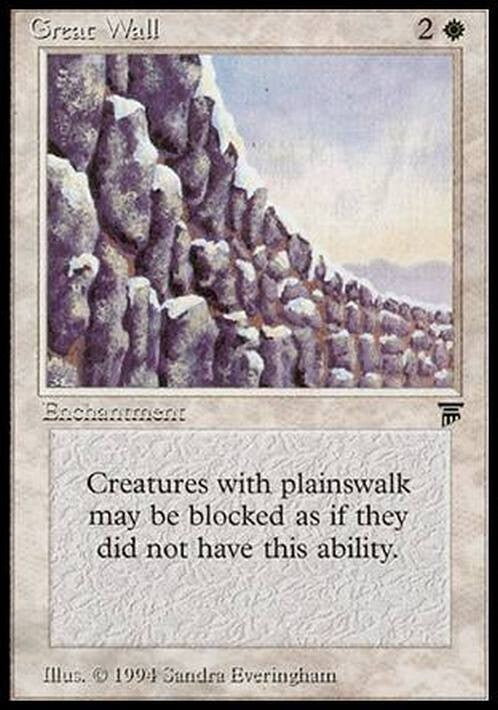Great Wall ~ Legends [ Excellent ] [ Magic MTG ] - London Magic Traders Ltd