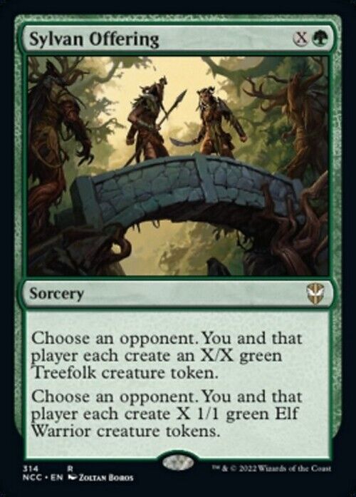 Sylvan Offering ~ Commander: Streets of New Capenna [ NM ] [ MTG ] - London Magic Traders Limited