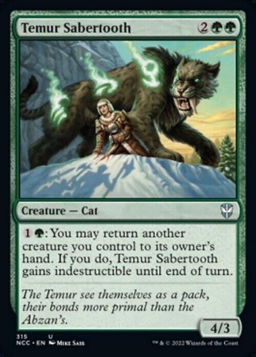 Temur Sabertooth ~ Commander: Streets of New Capenna [ NM ] [ MTG ] - London Magic Traders Limited