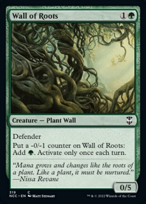 Wall of Roots ~ Commander: Streets of New Capenna [ NM ] [ MTG ] - London Magic Traders Limited