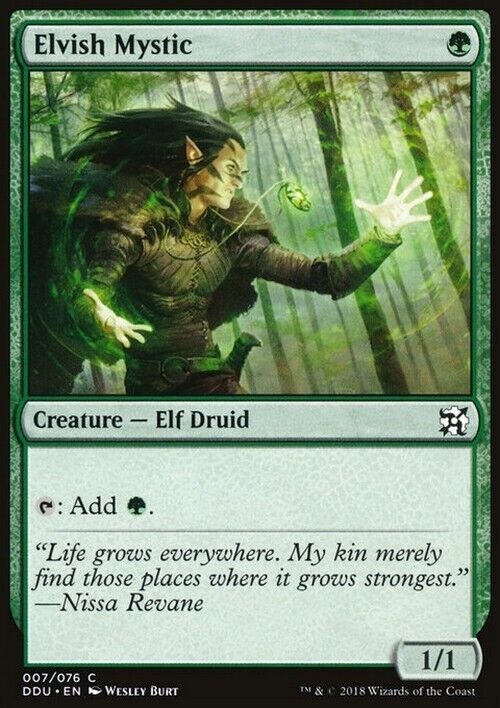 Elvish Mystic ~ Duel Decks [ Excellent ] [ Magic MTG ] - London Magic Traders Limited