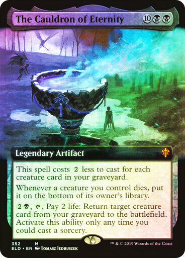 FOIL BORDERLESS The Cauldron of Eternity ~ Throne of Eldraine [ NM ] [ MTG ] - London Magic Traders Limited