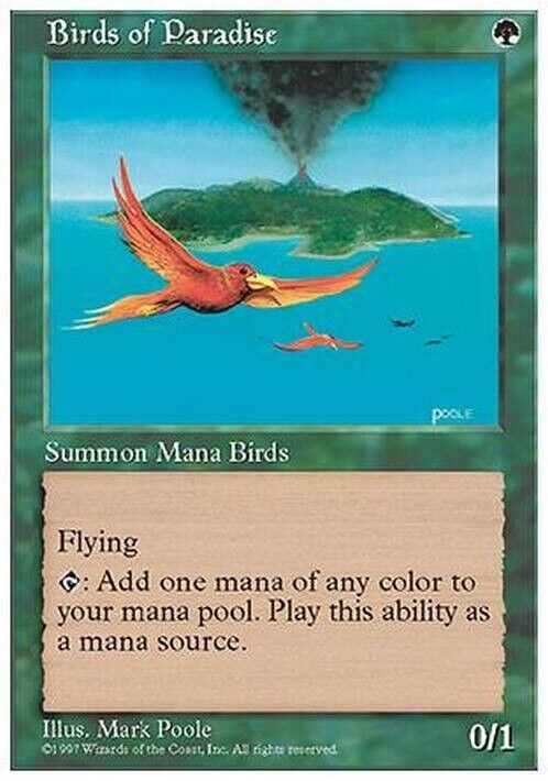Birds of Paradise ~ Fifth Edition [ MODERATELY PLAYED ] [ Magic MTG ] - London Magic Traders Limited