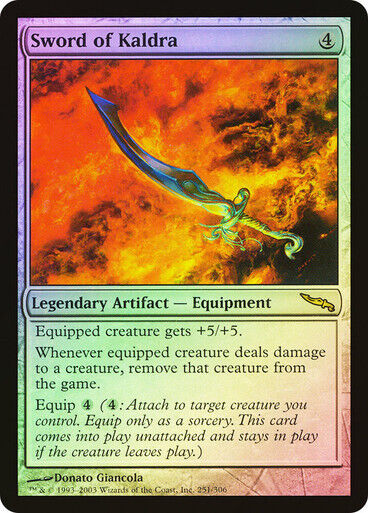 FOIL Sword of Kaldra ~ Mirrodin [ NearMint ] [ Magic MTG ] - London Magic Traders Limited