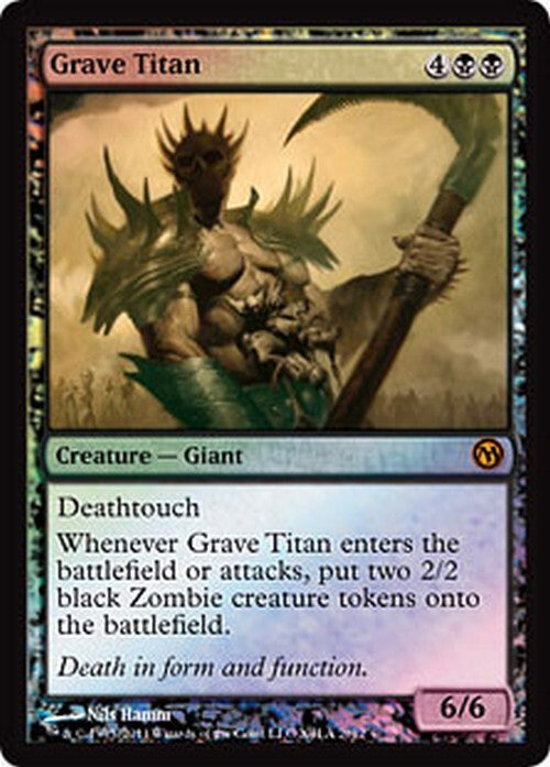 FOIL Grave Titan ~ Duels of the Planeswalkers [ PLAYED ] [ Magic MTG ]