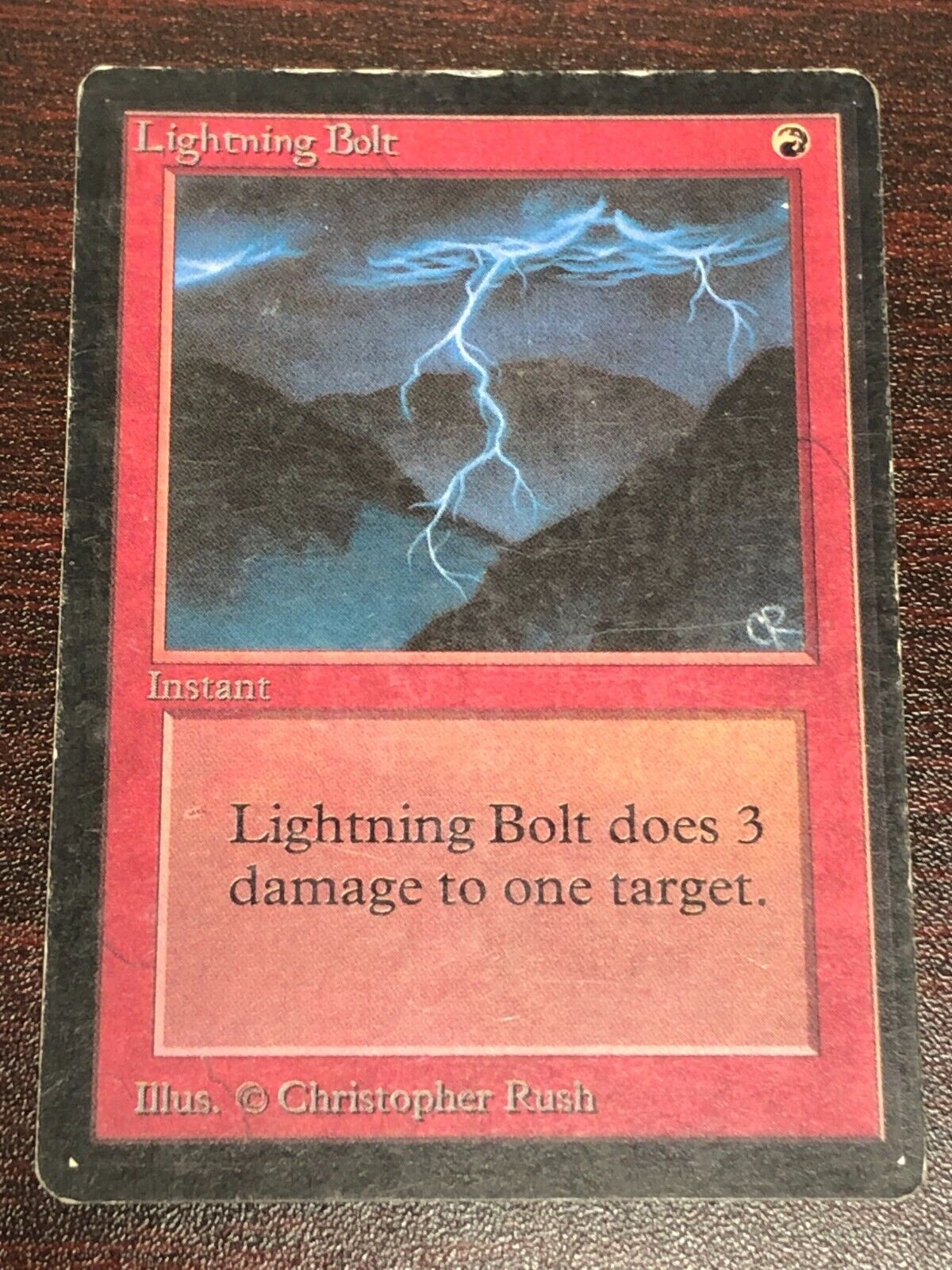 Lightning Bolt ~ Limited Edition BETA [ MODERATELY PLAYED ] [ Magic MTG ] - London Magic Traders Limited