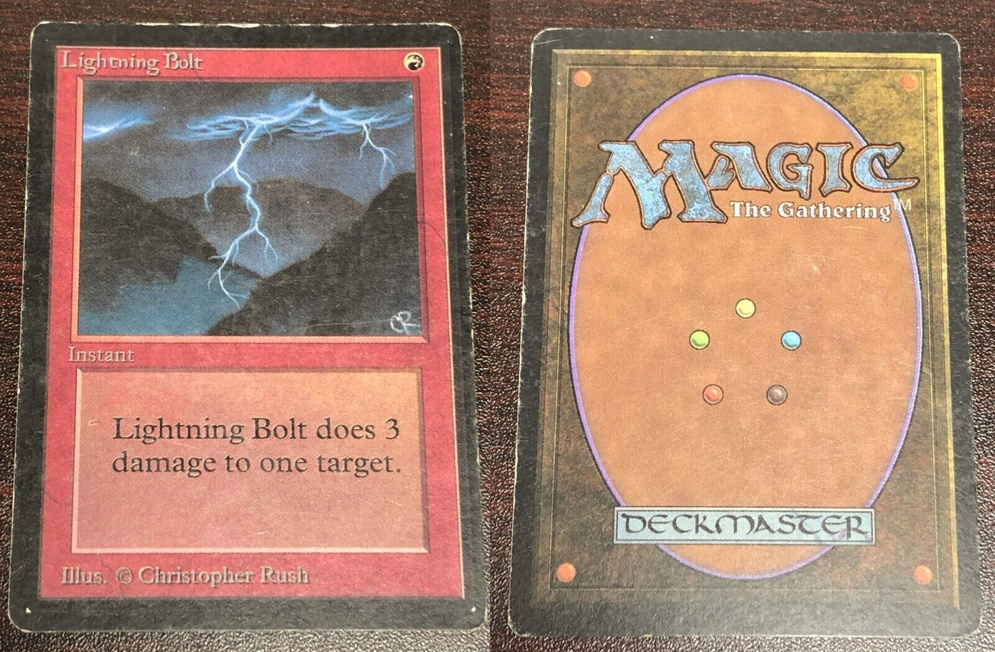 Lightning Bolt ~ Limited Edition BETA [ MODERATELY PLAYED ] [ Magic MTG ] - London Magic Traders Limited