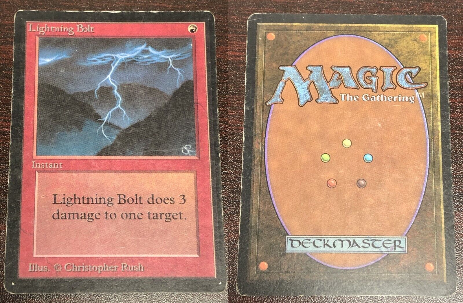 Lightning Bolt ~ Limited Edition BETA [ MODERATELY PLAYED ] [ Magic MTG ] - London Magic Traders Limited