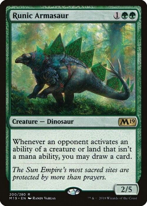 Runic Armasaur ~ Core 2019 [ Excellent ] [ Magic MTG ] - London Magic Traders Limited