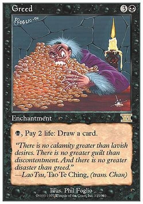 Greed ~ Sixth Edition [ Excellent ] [ Magic MTG ] - London Magic Traders Limited