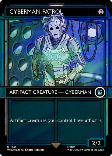 FOIL + SURGE Cyberman Patrol ~ Commander: Doctor Who [ NM ] [ Magic MTG ] - London Magic Traders Limited