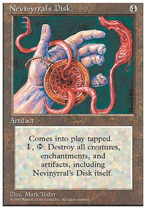 Nevinyrral's Disk ~ Fourth Edition [ Excellent ] [ Magic MTG ] - London Magic Traders Limited